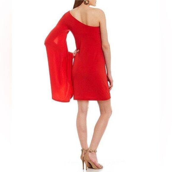 Trina Turk NWT Musa Asymmetrical Dress in Red size XS - Picture 4 of 5